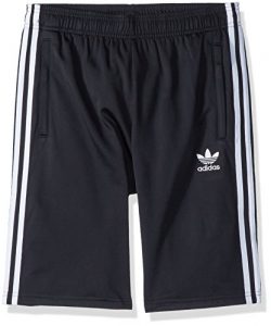 adidas Originals Big Boys’ Originals 3 Stripes Shorts, Black/White, L