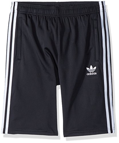 adidas Originals Big Boys' Originals 3 Stripes Shorts, Black/White, L ...