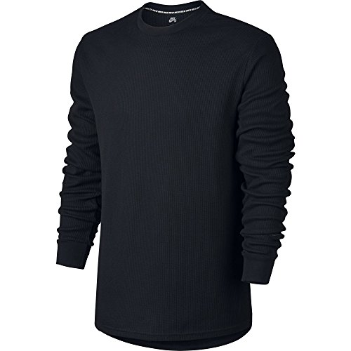 Nike SB Dry Top Men’s Long Sleeve Thermal Top (Large, Black/Black)