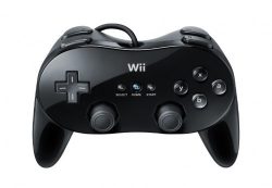 Wii Classic Controller Pro – Black – Nintendo Wii Standard Edition