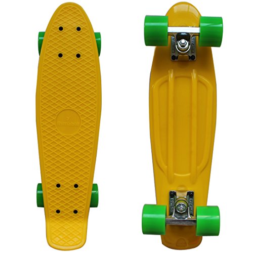RIMABLE Complete 22″ Skateboard YellowGreen