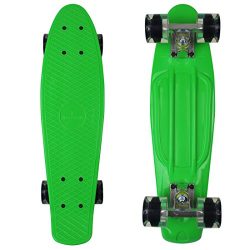 RIMABLE Complete 22″ Skateboard GREENCLEARBLACK