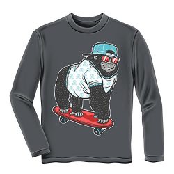 Dawhud Direct Gorilla Skateboarding Youth Longsleeve Tee Shirt (Large 12/14)