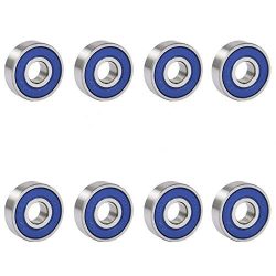 TRIXES 8 Frictionless Abec 9 Sealed Skateboard Roller Skate Bearings