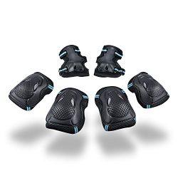 S.K.L Kids Knee Pads 6pcs Professional Child’s Pad Set Toddler Knee Pads Elbow Pads with W ...