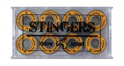 Yellow Jacket Premium Skateboard Bearings, Pro Longboard Bearings, 608, ABEC 11, Tropical Orange ...