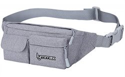 Lymmax Fanny Pack 4 Pockets Running Belt Adjustable Water Resistant Waist Bag Pack for Men Women ...