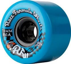 Sector 9 Race Formula Skateboard Wheels, Blue, 73mm 80A, (Pack of 4)