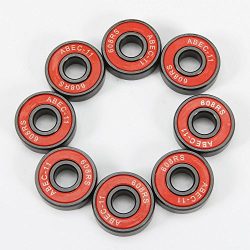 8pcs Skateboard Longboard 608RS ABEC-11 Bearings Alloy Parts New High Strength