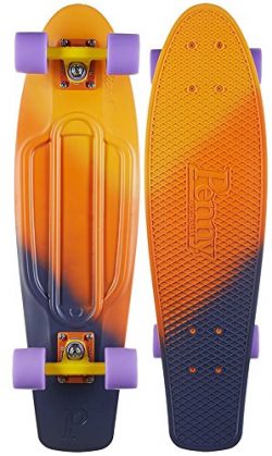 Penny Nickel Fade Complete Skateboard, Dusk, 27″