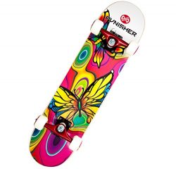 Punisher Skateboards Butterfly Jive Complete 31-Inch Skateboard with Canadian Maple