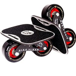 Portable Roller Road Drift Skates Plate Anti-slip Board Split Skateboard Aluminum Alloy with PU  ...