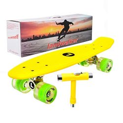Landwalker 22″ Complete Skateboard Banana Cruiser Galaxy Skateboards Boys Girls Kids Board ...