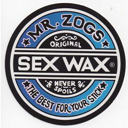 Mr. Zoggs SEX WAX STICKER 7″ CIRCULAR FADE BLUE