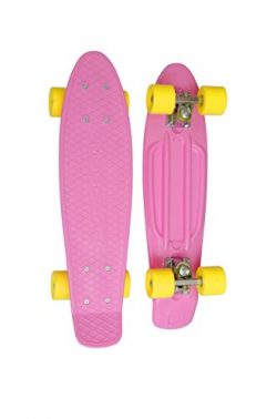 MoBoard Graphic Complete Skateboard | Pro/Beginner | 22 inch Vintage Style with Interchangeable  ...