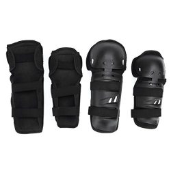 Elbow Pads – All4you 4Pcs Adult BMX Bike Knee Pads Elbow Pads Wrist Guards Protective Gear ...