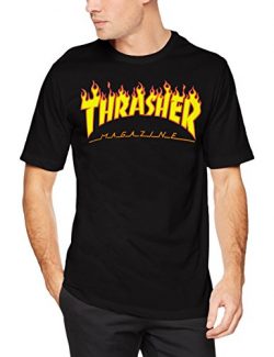 Thrasher Magazine Flame Logo T-Shirt – XL- Black