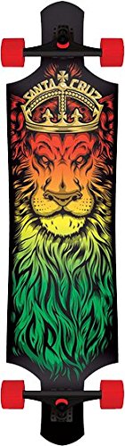 Santa Cruz Lion God Rasta Drop Thru Cruzer Freeride Longboard Deck Complete 40″