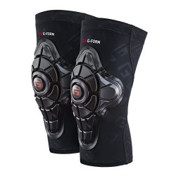 G-Form Pro-X Knee Pads(1 Pair), Black Logo, Adult Large