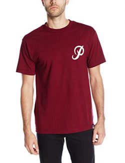 Primitive Men’s Classic P T-Shirt, Burgundy, Small