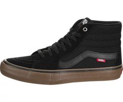 Vans Sk8-Hi Pro Skate Shoe – Men’s Black/Gum, 9.5