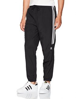 adidas Originals Men’s Bottoms Skateboarding Classic Wind Pants, Black/White, X-Large