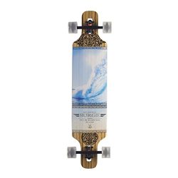 BACKFIRE Drop Through Longboard Complete Lightweight 39 8.625inch Professional longboards (Blue)