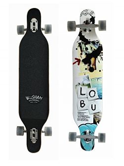 WiiSHAM Professional Speed Drop Down Complete Longboard Skateboard(42 Inches) (4)