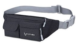 Lymmax Fanny Pack 4 Pockets Running Belt Adjustable Water Resistant Waist Bag Pack for Men Women ...