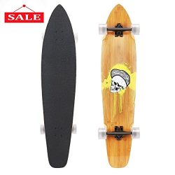 RockBirds Longboard, 44 inch Complete Super Cruiser Longboard, 7 Layer Canadian Maple Deck (44in ...