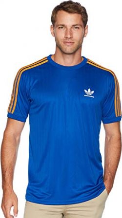 adidas Skateboarding Men’s Clima Club Jersey Collegiate Royal/Tactile Yellow Small