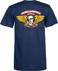 Powell-Peralta Winged Ripper T-Shirt, Navy, Large