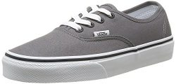 Vans Authentic Unisex Skate Trainers Shoes Pewter/Black 11.5 B(M) US Women / 10 D(M) US Men