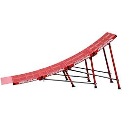 FreshPark Ricky Johnson Portable Moto and Bike Jump Ramp (Red, Large)