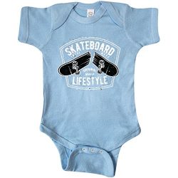 inktastic – Skateboard Lifestyle Infant Creeper 6 Months Baby Blue