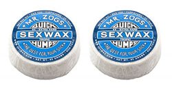 Sex Wax Quick Humps Mr Zogs Surfboard Wax (6X Extra Hard – Blue Twin Pack)