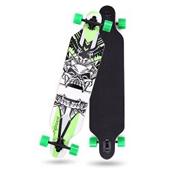 LAZYMOON 41″ X 10″ Professional Long Board Skateboard Cruiser Through downhill 9 Lay ...