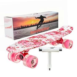 Landwalker 22″ Complete Skateboard Banana Cruiser Galaxy Skateboards Boys Girls Kids Board ...