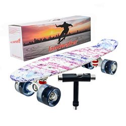 Landwalker 22″ Complete Skateboard Banana Cruiser Galaxy Skateboards Boys Girls Kids Board ...