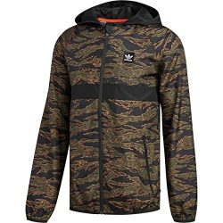 adidas Originals Men’s Skateboarding Camo All Over Print Packable Wind Jacket, Camo Print/ ...