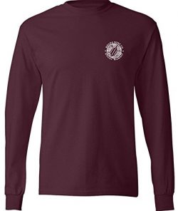 Joe’s USA Koloa Surf(tm) Hawaiian Turtle Logo Long Sleeve T-Shirt-Athletic.Maroon-S