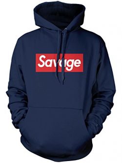 Manateez Men’s Savage Skateboarding Hoodie XL Navy