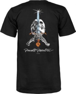 Powell-Peralta Skull and Sword T-Shirt, Black, X-Large