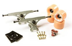 LONGBOARD TRUCKS COMBO set 71mm SHR WHEELS + 9.675″ freeride trucks Package by Volador (ro ...