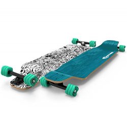 Shark Wheel Fathom Long Drop Daydreamer Longboard, Teal