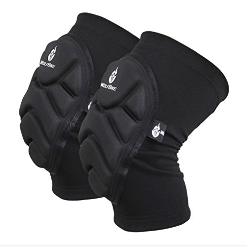 A Pair Unisex Adult Crashproof Safety Knee Elbow Pads Leg Sleeves Brace Safeguard Support Guard  ...