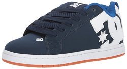 DC Men’s Court Graffik Skate Shoe, Navy/Royal, 11 Medium US