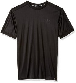 adidas Originals Men’s Skateboarding Clima Club Jersey, Black/Black, L