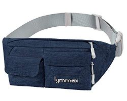 Lymmax Fanny Pack Slim Waist Bag Pack Waterproof Bum Bag Running Belt for Men Women Traveling Cy ...
